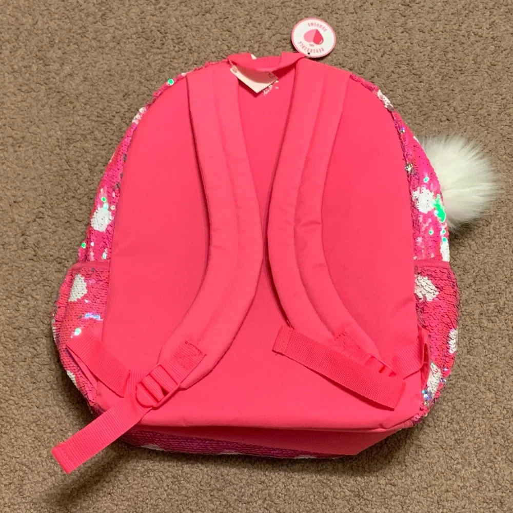 Justice Polka Dot Flip Sequins Backpack Initial Z